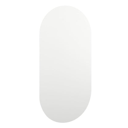 Veggspeil med LED-lys 40x20 cm glass oval