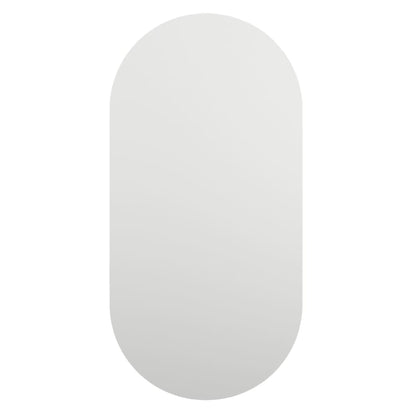 Veggspeil med LED-lys 40x20 cm glass oval