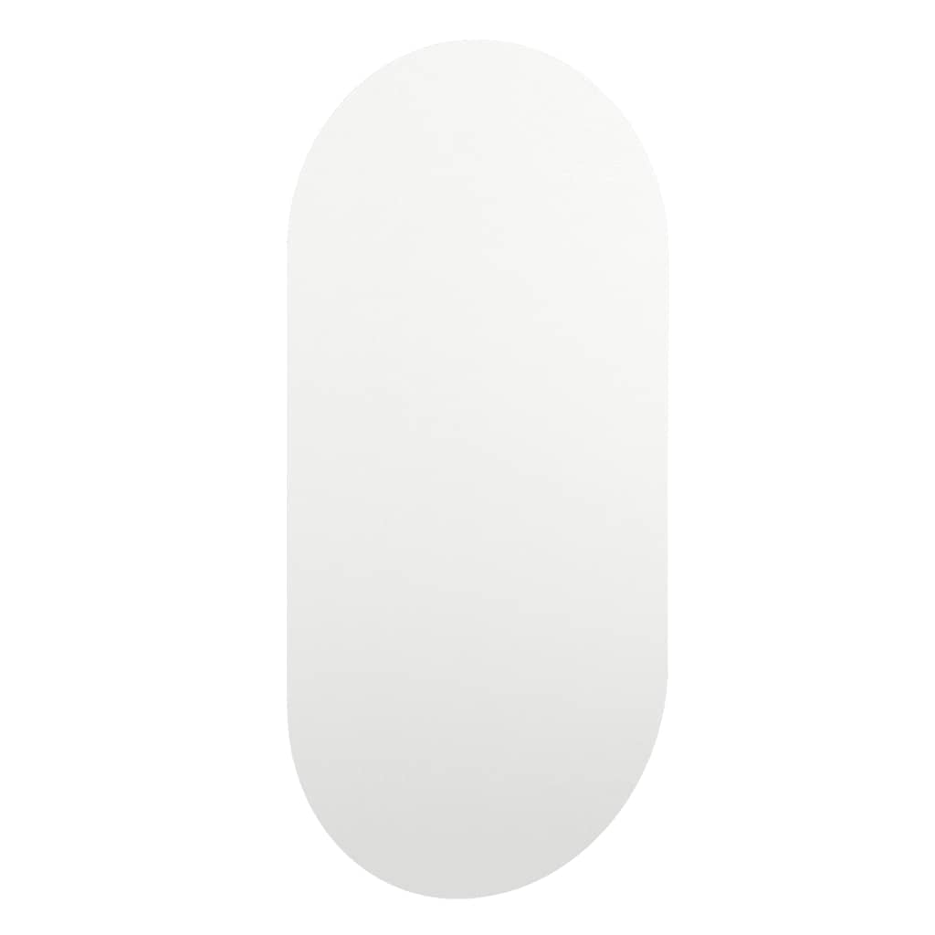 Veggspeil med LED-lys 60x30 cm glass oval