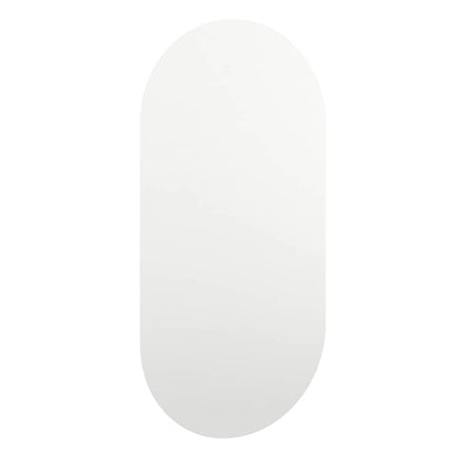 Veggspeil med LED-lys 60x30 cm glass oval