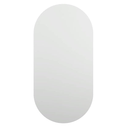 Veggspeil med LED-lys 60x30 cm glass oval
