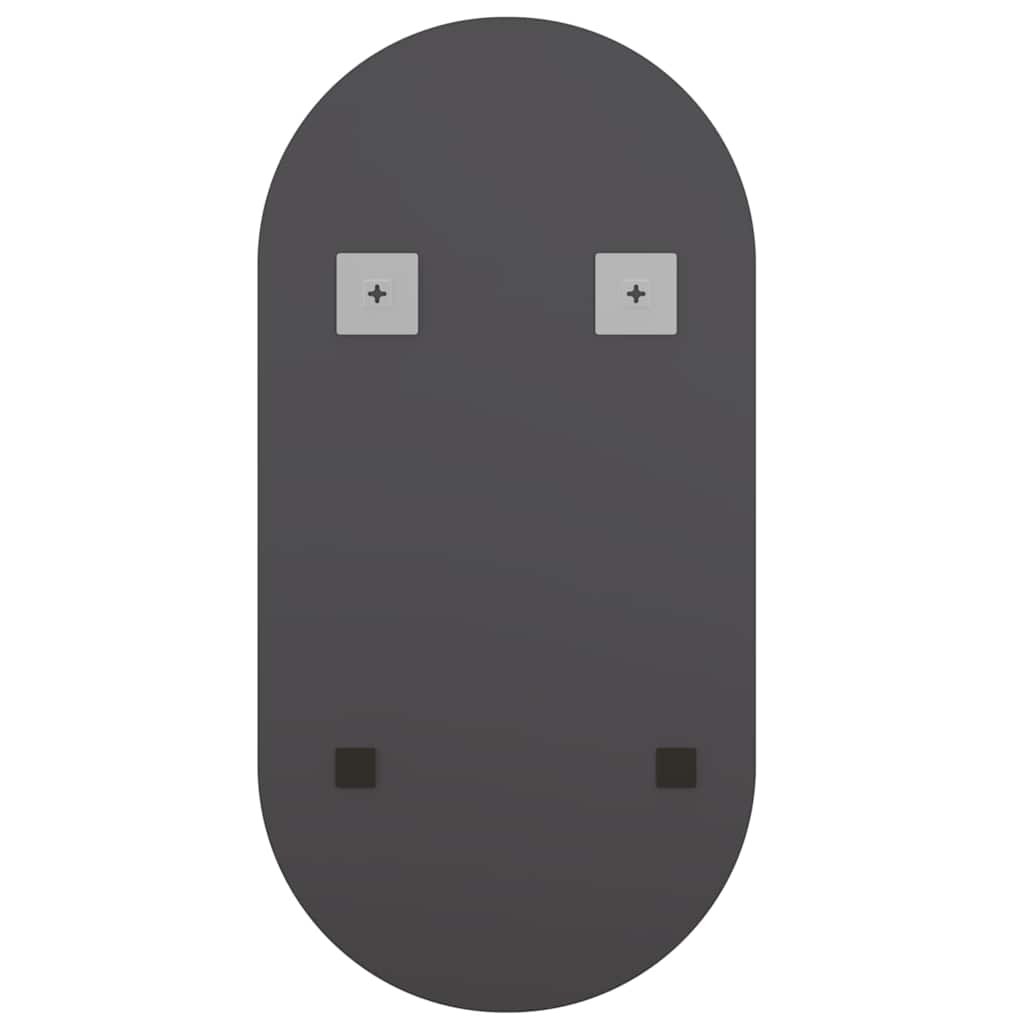 Veggspeil med LED-lys 60x30 cm glass oval