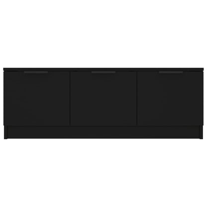 TV-benk svart 102x35x36,5 cm konstruert tre