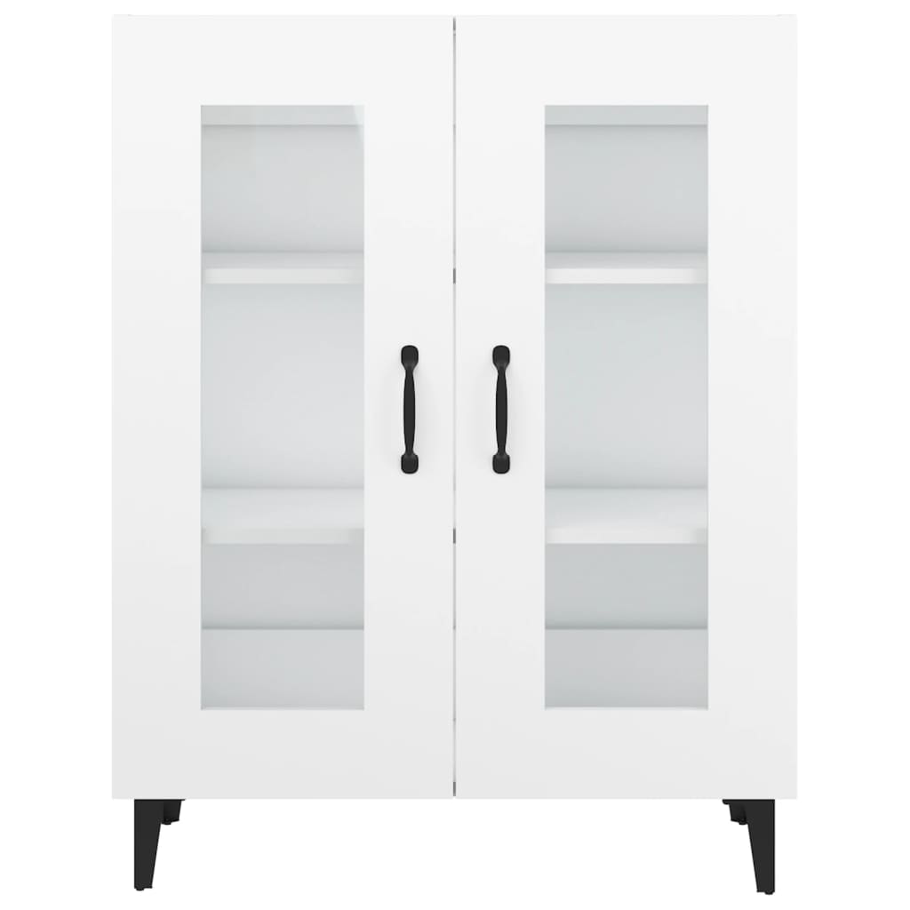 Skjenk hvit 69,5x34x90 cm konstruert tre