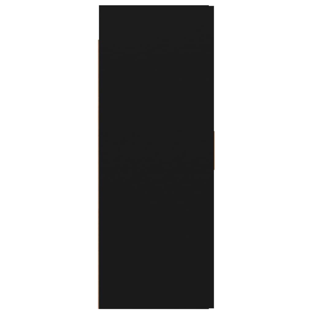 Vegghylle Svart 69,5x34x90 cm