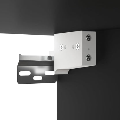 Veggskap Svart 69,5x34x90 cm