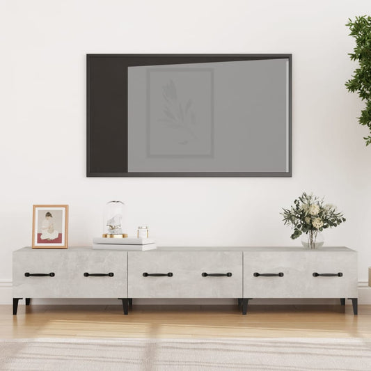 TV-benk betonggrå 150x34,5x30 cm konstruert tre