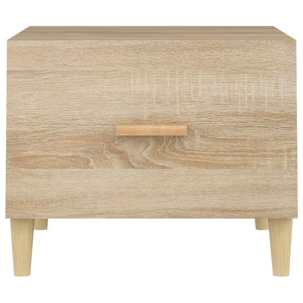 Salongbord Sofabord Sonoma Eik 2 stk 50x50x40 cm