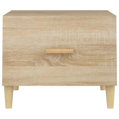 Salongbord Sofabord Sonoma Eik 2 stk 50x50x40 cm