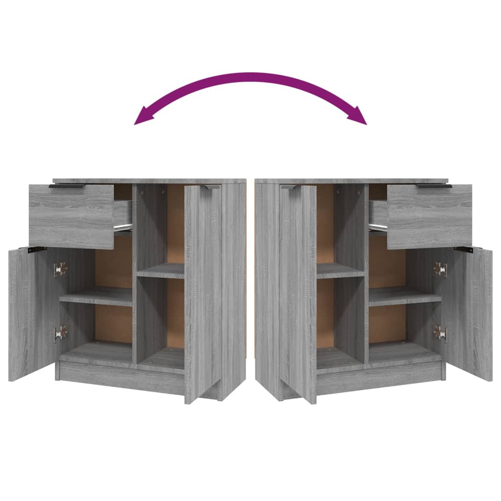 Kommode Sonoma Grå 60x30x70 cm