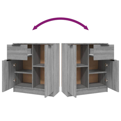 Kommode Sonoma Grå 60x30x70 cm