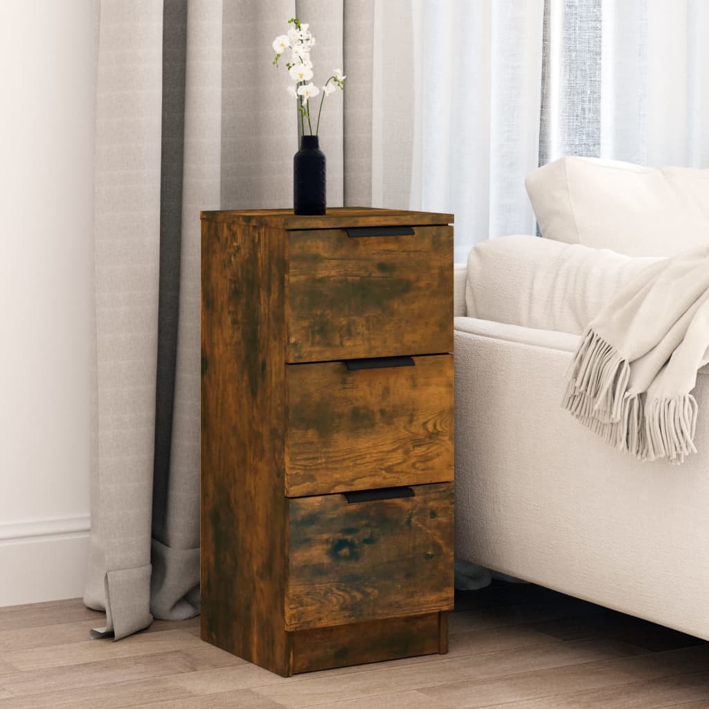 Skjenk røkt eik 30x30x70 cm konstruert tre