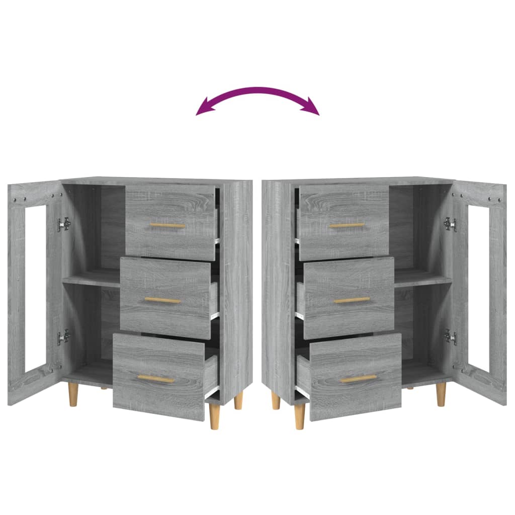 Skjenk Sonoma Grå 69,5x34x90 cm