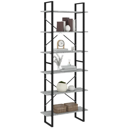 Bokhylle Sonoma Grå 80x30x210 cm