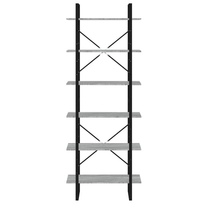 Bokhylle Sonoma Grå 80x30x210 cm