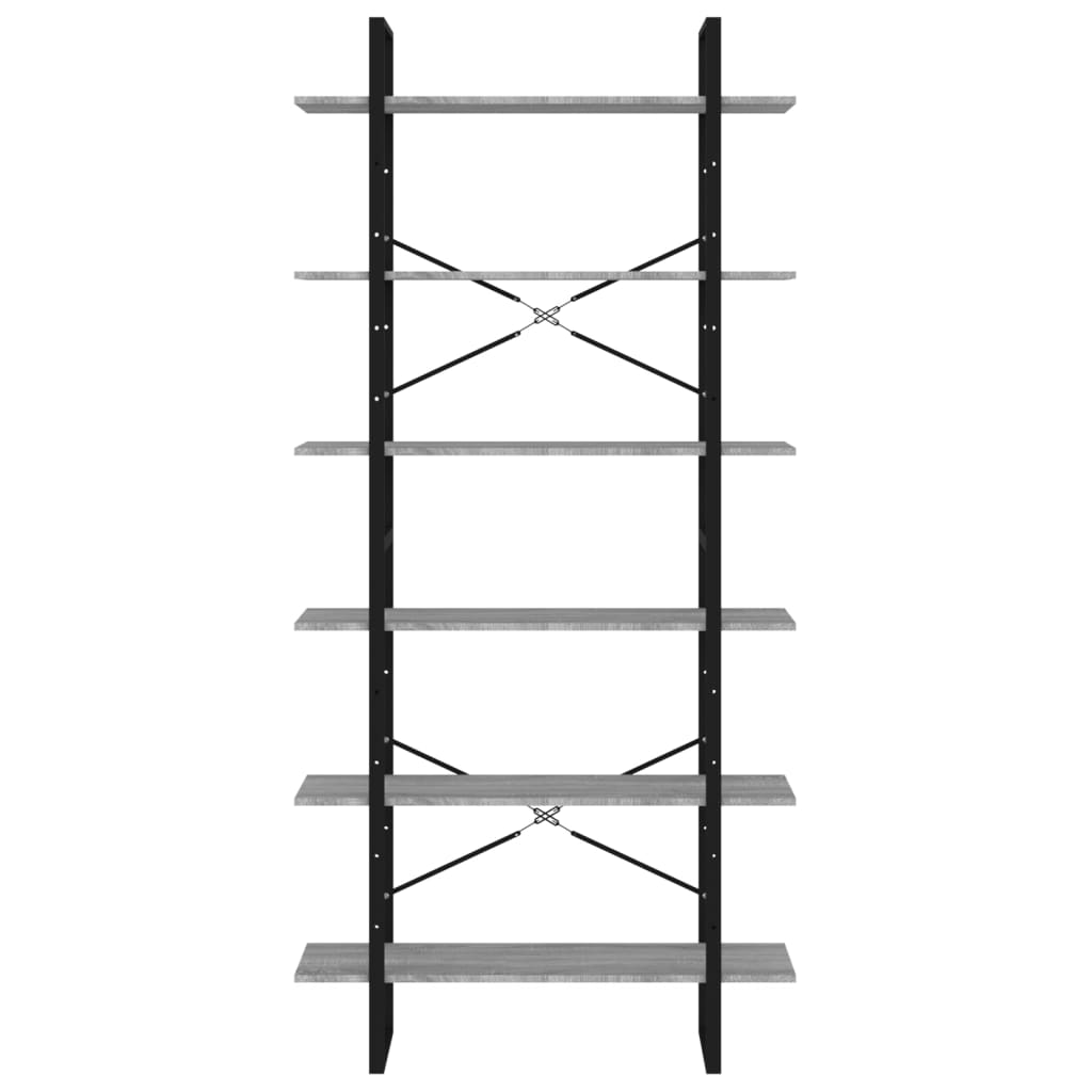 Bokhylle Sonoma Grå 100x30x210 cm