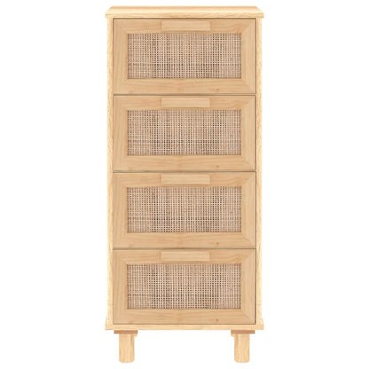 Skjenk Brun 40x30x90 cm heltre furu og naturrotting