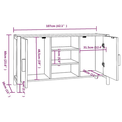 Skjenk 107x38x60 cm konstruert tre