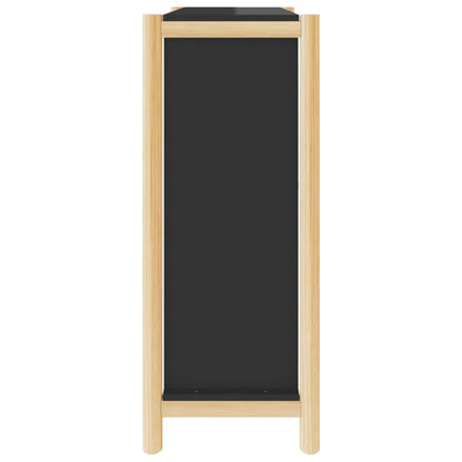 Skoskap Skohylle Skobenk Svart 57,5x33x80 cm