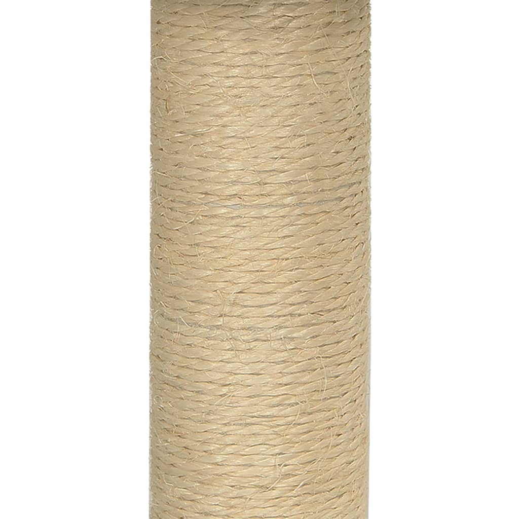 Kattemøbel Kattetre med klorestolper i sisal mørkegrå 74 cm