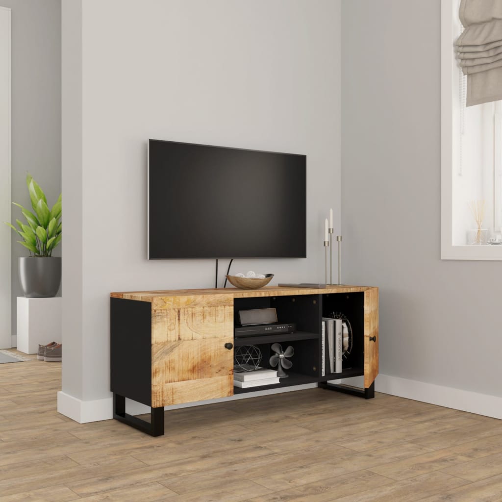 TV-benk 105x33x46 cm heltre mango