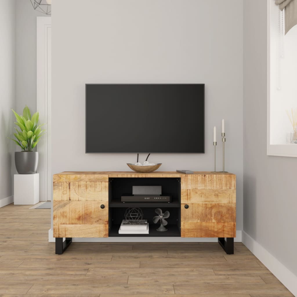 TV-benk 105x33x46 cm heltre mango