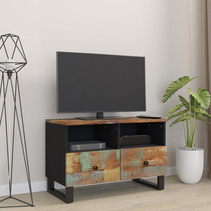 TV-benk 70x33x46cm gjenvunnet heltre