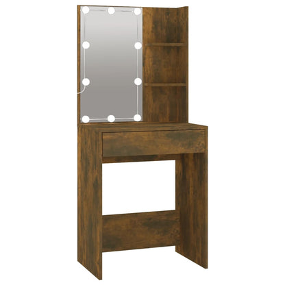 Sminkebord Røkt Eik LED