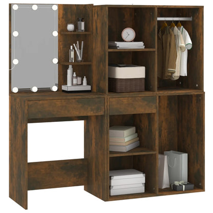 Sminkebord Røkt Eik LED