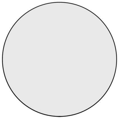 Veggspeil svart Ø 60 cm rund