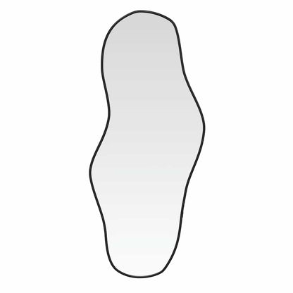 Veggspeil Svart 70x30 cm