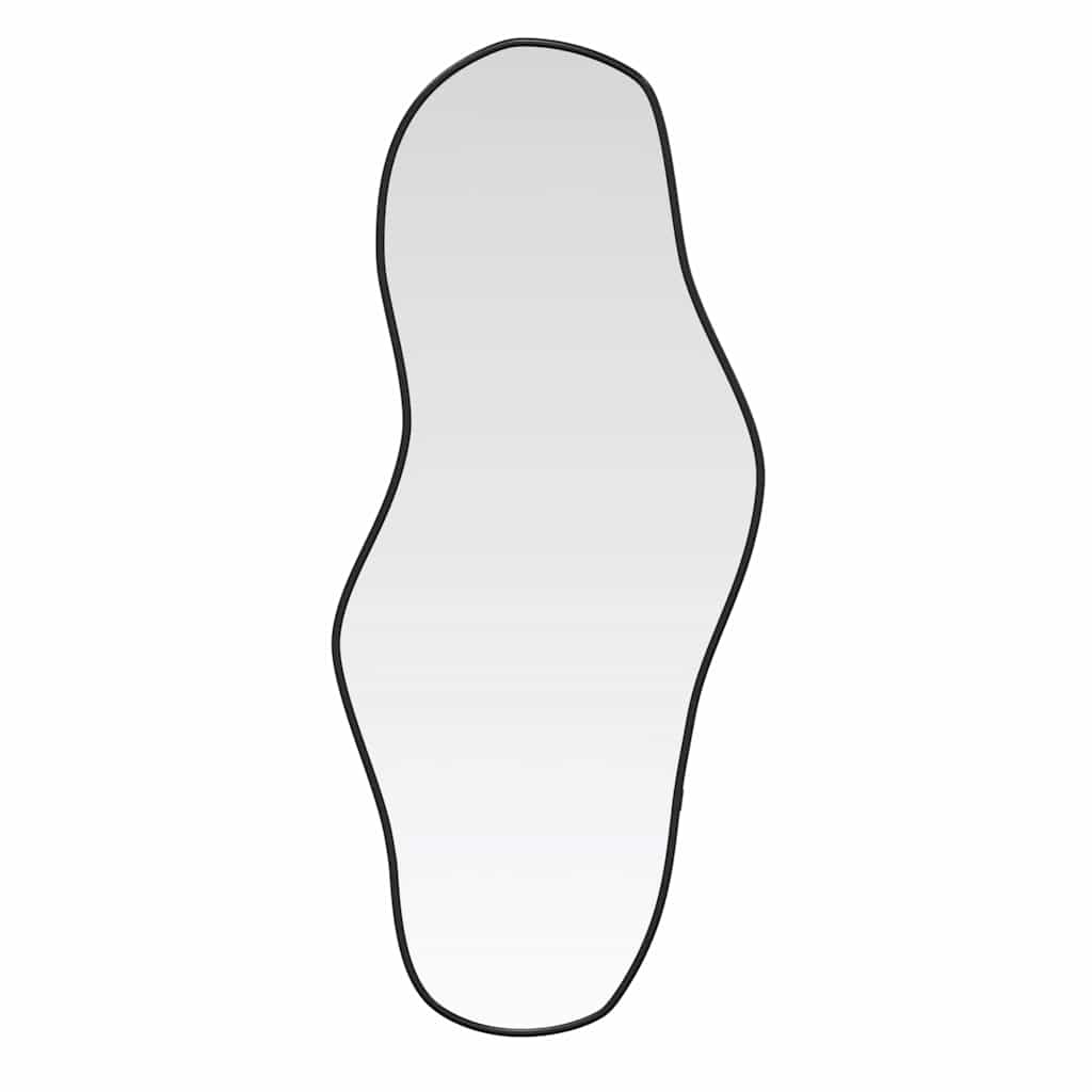 Veggspeil Svart 90x40 cm