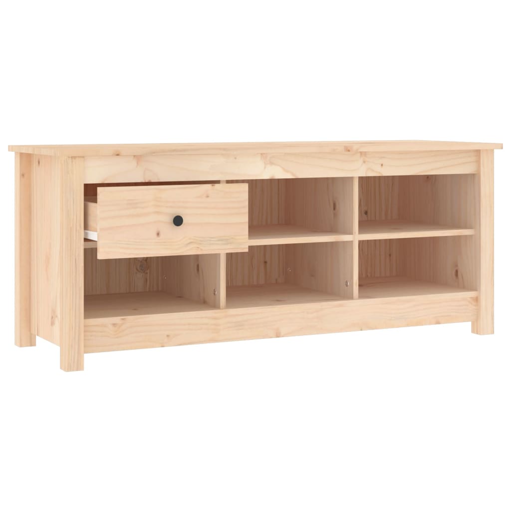 Skoskap Skobenk Skohylle 110x38x45,5 cm heltre furu