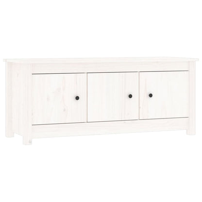 Skoskap Skohylle Skobenk Hvit 110x38x45,5 cm heltre furu