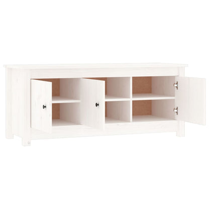 Skoskap Skohylle Skobenk Hvit 110x38x45,5 cm heltre furu