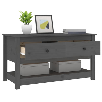 Salongbord Sofabord Grå 102x49x55 cm heltre furu