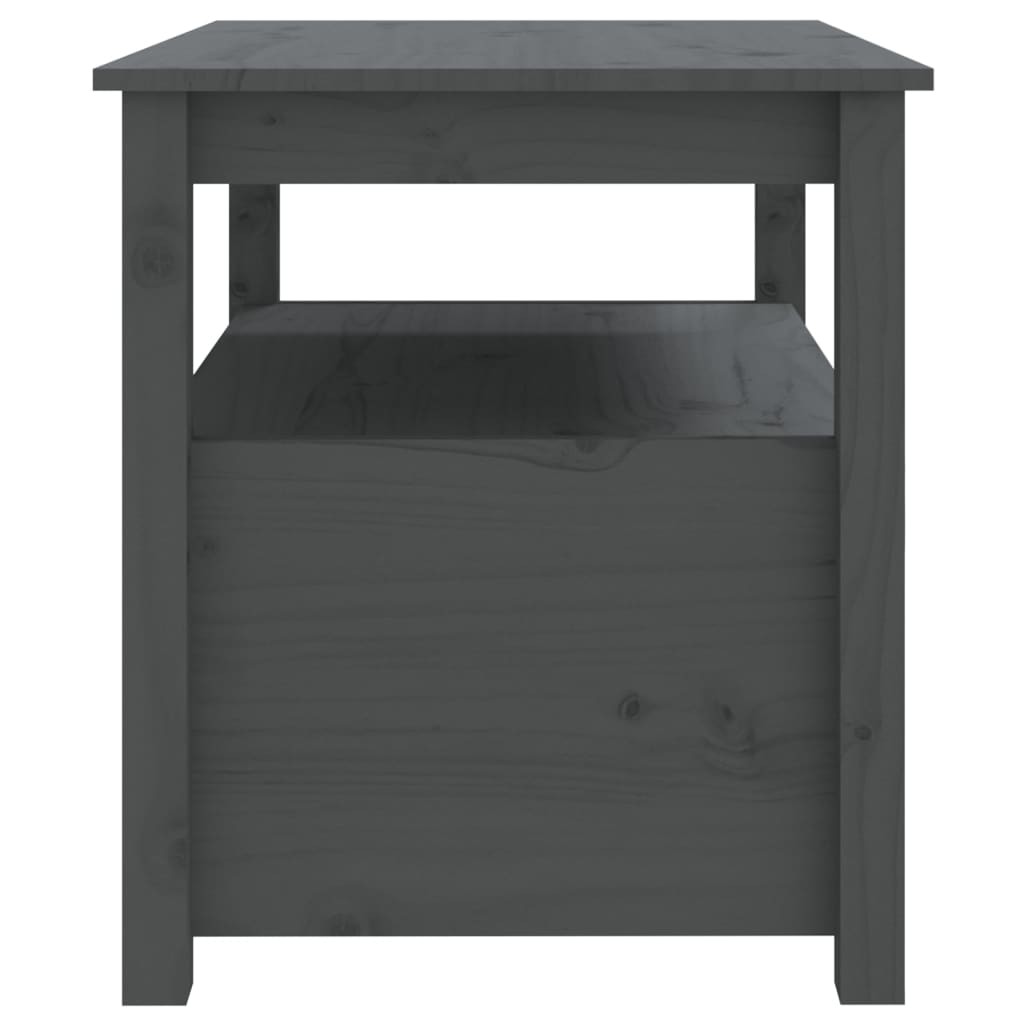 Salongbord Sofabord Grå 71x49x55 cm heltre furu