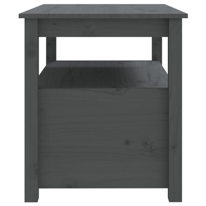 Salongbord Sofabord Grå 71x49x55 cm heltre furu