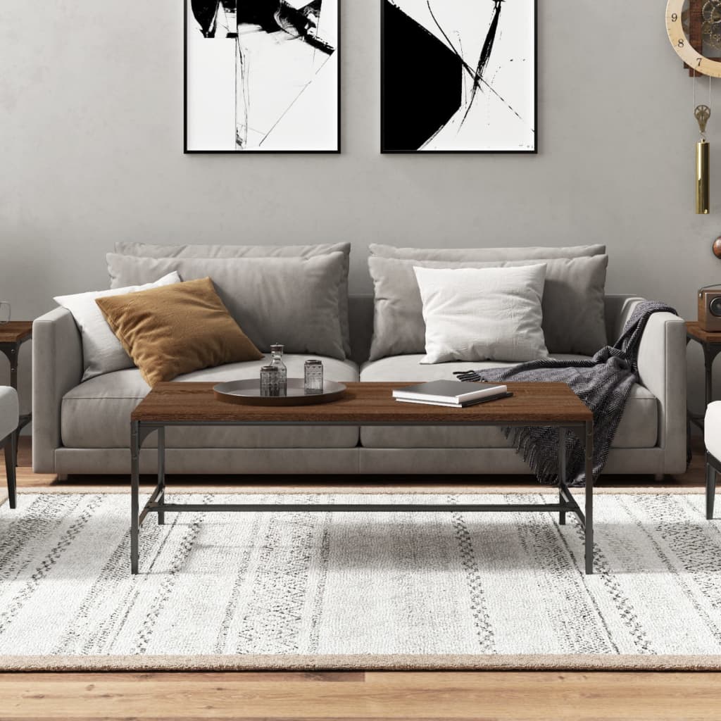 Salongbord Sofabord Brun Eik 100x50x35 cm