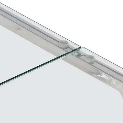 Salongbord Sofabord DIV. sølv rustfritt stål og herdet glass