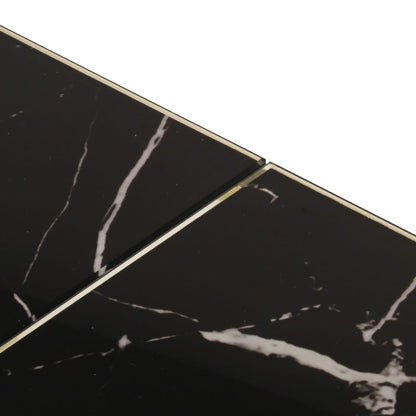 Salongbord Sofabord DIV. gull rustfritt stål og herdet glass