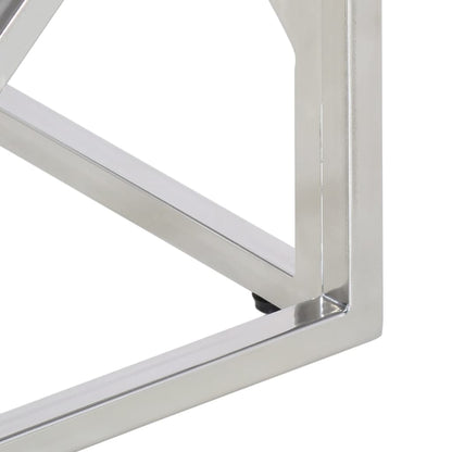 Salongbord Sofabord DIV. sølv rustfritt stål og heltre akasie