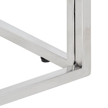 Salongbord Sofabord DIV. sølv rustfritt stål og heltre akasie