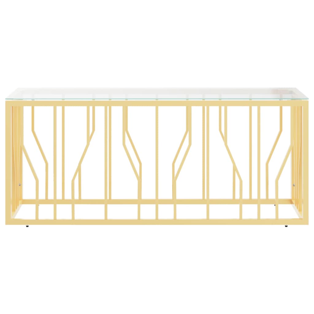 Salongbord Sofabord DIV. rustfritt stål og glass 110x45x45 cm