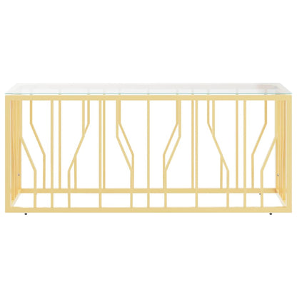 Salongbord Sofabord DIV. rustfritt stål og glass 110x45x45 cm