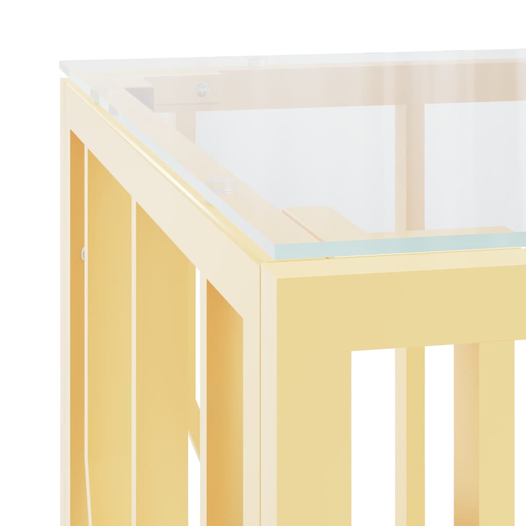 Salongbord Sofabord DIV. rustfritt stål og glass 110x45x45 cm