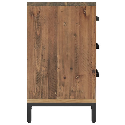 Nattbord Sengbord Brun 40x30x55 cm gjenvunnet heltre furu