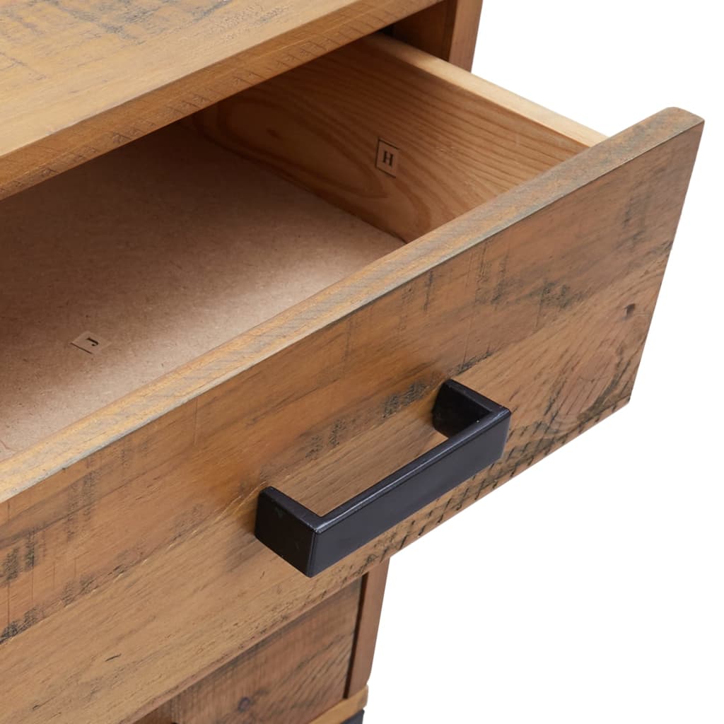 Nattbord Sengbord Brun 40x30x55 cm gjenvunnet heltre furu