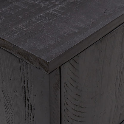 TV-Møbel Svart 110x35x48 cm heltre furu