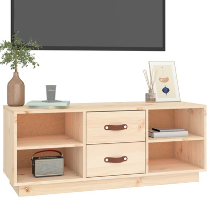 TV-benk 100x34x40 cm heltre furu